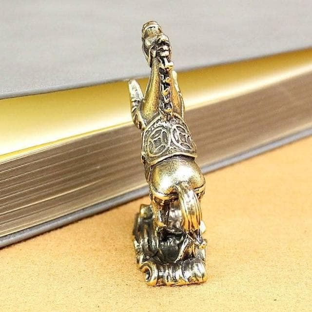 純銅馬擺件 黃銅實心招財進寶 馬案頭工藝品 擺飾古玩 老銅器小禮物 中式復古工藝品 銅雕品 台灣出貨 附發票