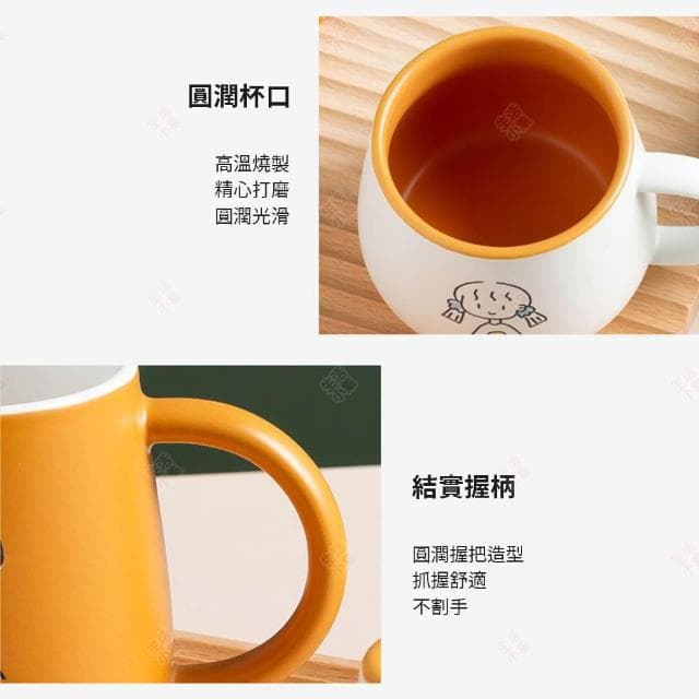 【生活小集】陶瓷馬克杯 情侶款 (防塵杯蓋 對杯 情侶杯 陶瓷杯 茶杯 咖啡杯 防燙水杯 辦公杯 交換禮物)