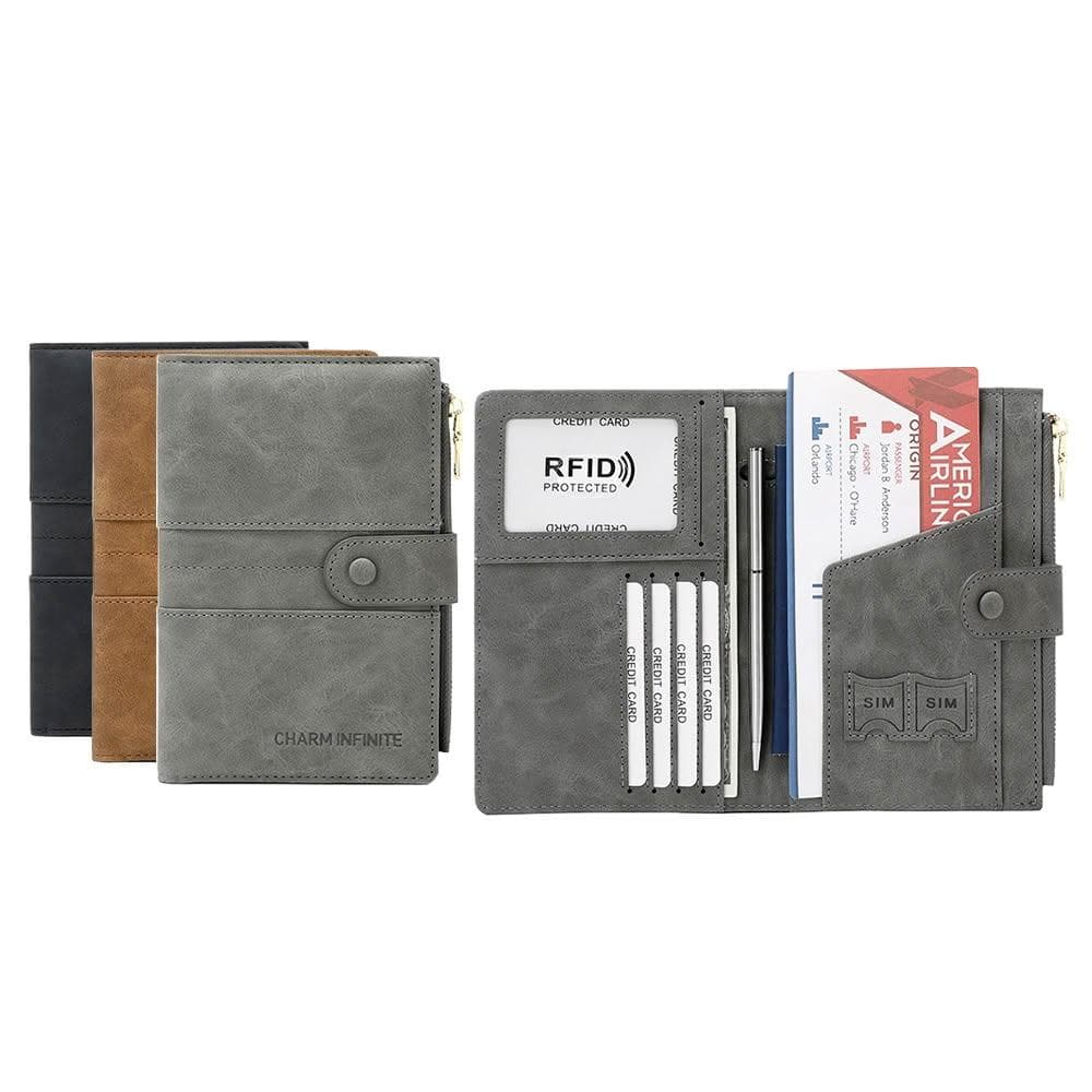【生活小集】RFID防盜刷護照錢包 (護照保護套 防盜刷卡夾 證件收納包 SIM卡夾 證件夾 防盜刷皮夾)