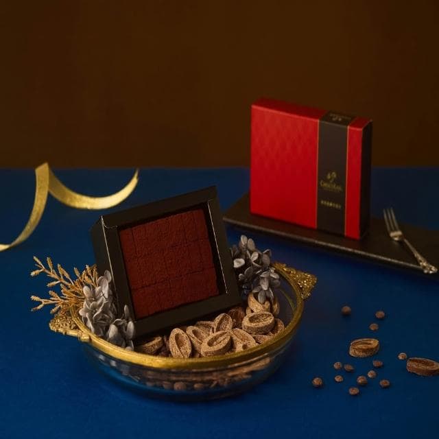 『巧可伯爵巧克力』典藏80%生巧克力 85g*2盒(附提袋)