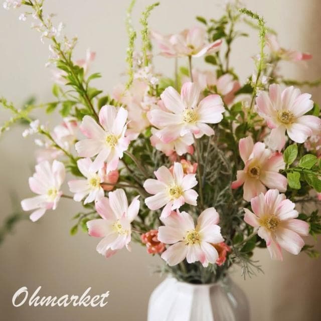 生活市集 韓系波斯菊小菊花仿真花 小菊花假花 拍照道具 佈置 居家擺設仿真花禮物情人節花束拍照佈置假花花瓶
