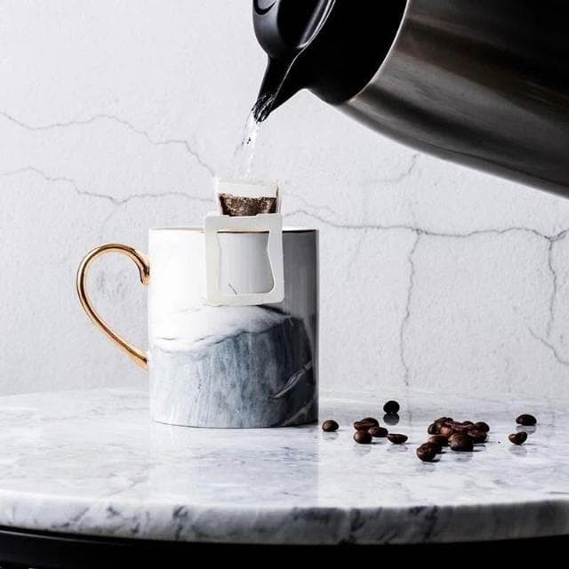 生活市集 大理石紋馬克杯 咖啡杯 杯子 陶瓷杯 水杯下午茶杯情侶對杯禮物咖啡杯早餐杯描金杯金邊杯子