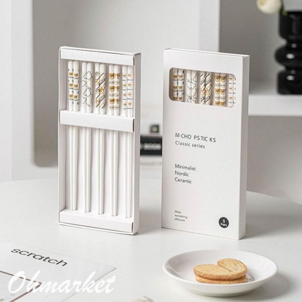 生活市集 北歐風陶瓷筷子 筷子餐具 湯匙湯勺 便攜餐具 西餐餐具 西餐具 餐筷 餐具 餐桌民宿咖啡廳餐具