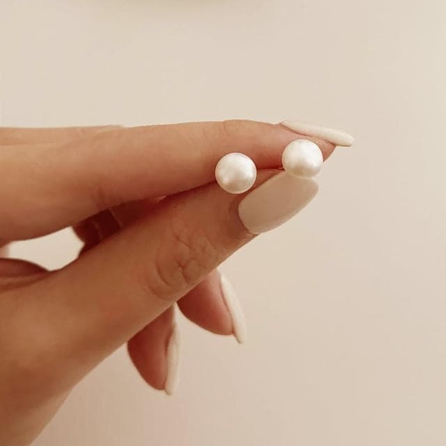 【CReAM】Gladys 珠光璀璨天然珍珠耳環淡水珍珠女耳環(送禮 禮物)