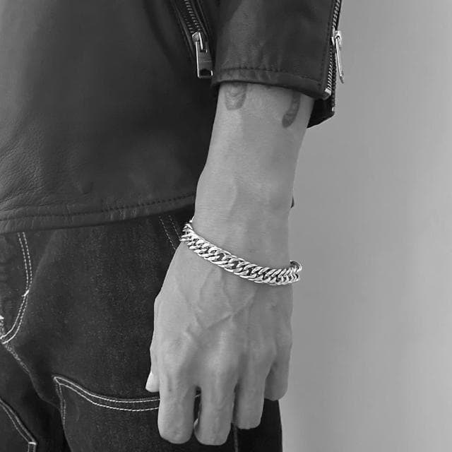 【CReAM】Holt古巴鍊粗曠個性潮男型男嘻哈中性男性手鍊手環(生日 禮物 送禮 禮盒)