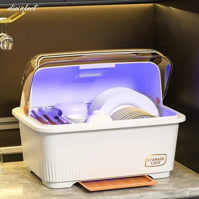 Vimi維米 消毒碗櫃  碗筷收納 碗櫃 小型瀝水架 餐具碗盤箱 家用廚房碗筷架 碗碟消毒櫃 收納箱碗架