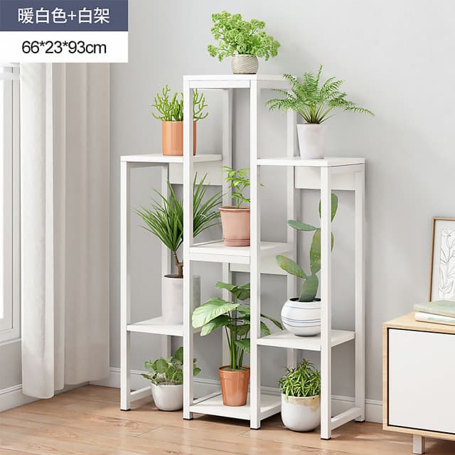 設計感多層次收納置物架 裝置藝術(分層收納/盆栽架/植物架/陽台架)