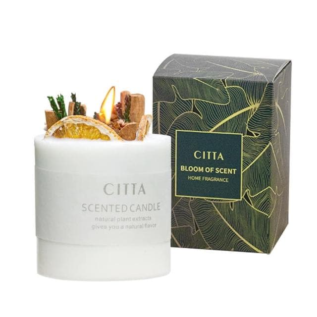理享家 乾燥花藝香薰蠟燭 270g(香氛蠟燭 天然大豆蠟 融燭)