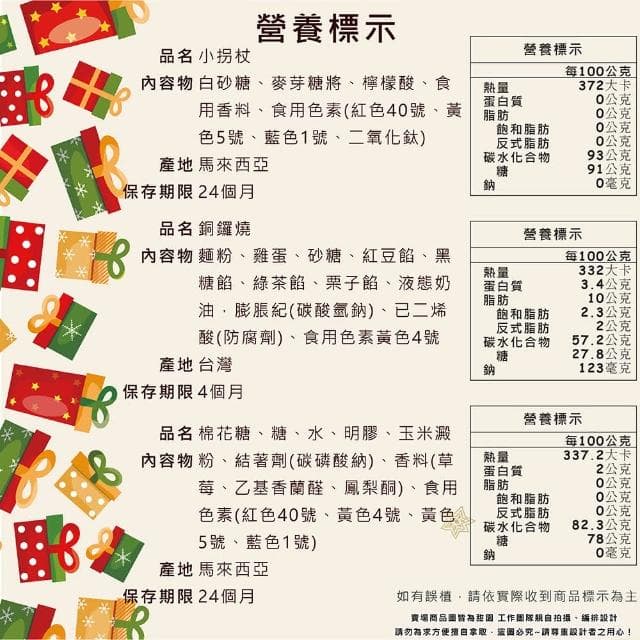 【甜園】聖誕Q皮軟糖(糖粉) 200gx1包 ★聖誕節糖果★聖誕糖果★交換禮物★派對禮物★教會活動★幼兒園糖果