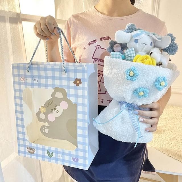 【Warm House Decor 暖和家居】可愛毛絨玩偶花束 七夕情人節送禮(布偶花束 禮物 情人節送禮 )