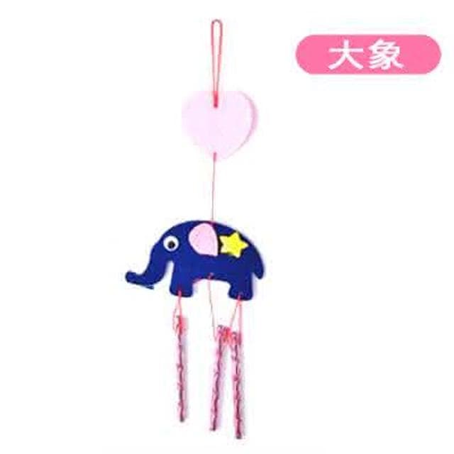 憶香許快樂購 8款 兒童 EVA 風鈴材料包  DIY 手工製作 掛飾 可愛 卡通 風鈴 小禮品 禮物 布藝小風鈴