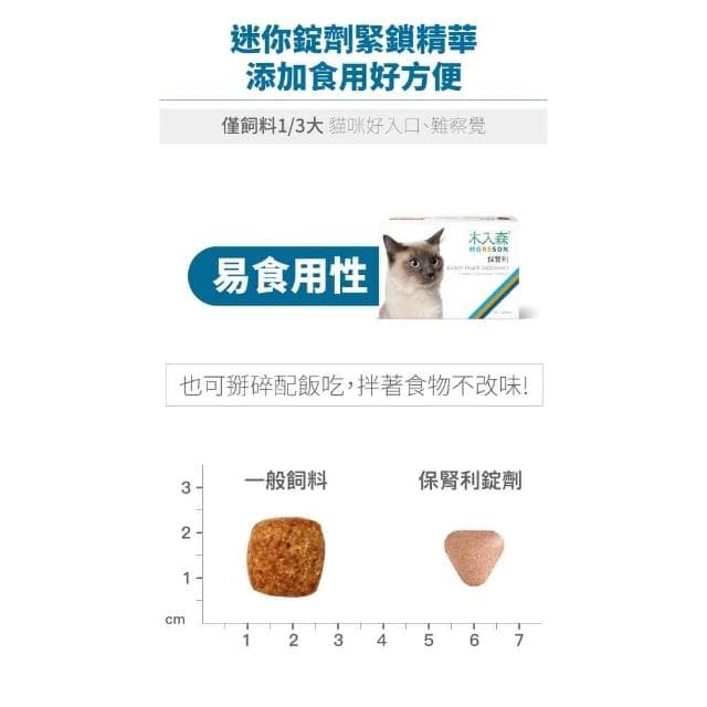 【MORESON 木入森】貓咪腎臟保健 60顆/盒 保腎利(腎臟保健 補充營養 貓咪保健品 貓咪保養品)