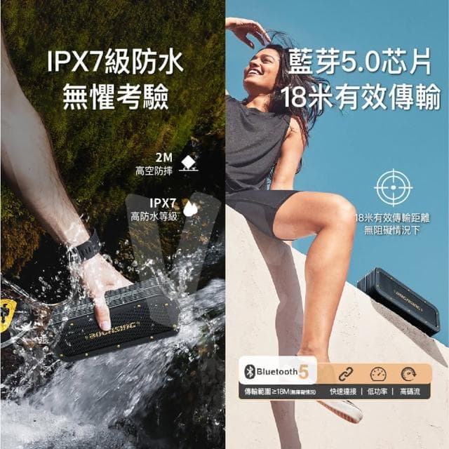 40W TWS重低音藍芽音響 防水無線藍牙喇叭 藍牙喇叭