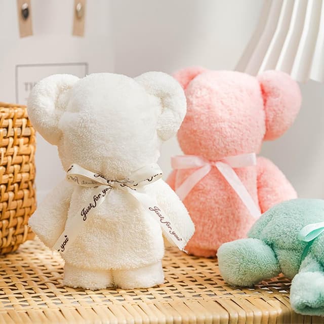 【LAVIDA 育兒好好玩】毛巾小熊 珊瑚絨 小熊 禮物 婚禮贈品 聖誕節 婚禮小物 生日分享 活動禮贈品