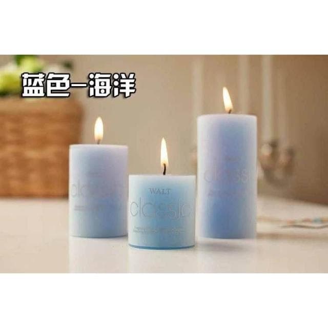 佳音書坊/蠟燭燭台 香薰蠟燭 浪漫無煙歐式精油spa 大圓柱燭光晚餐蠟燭 去煙味