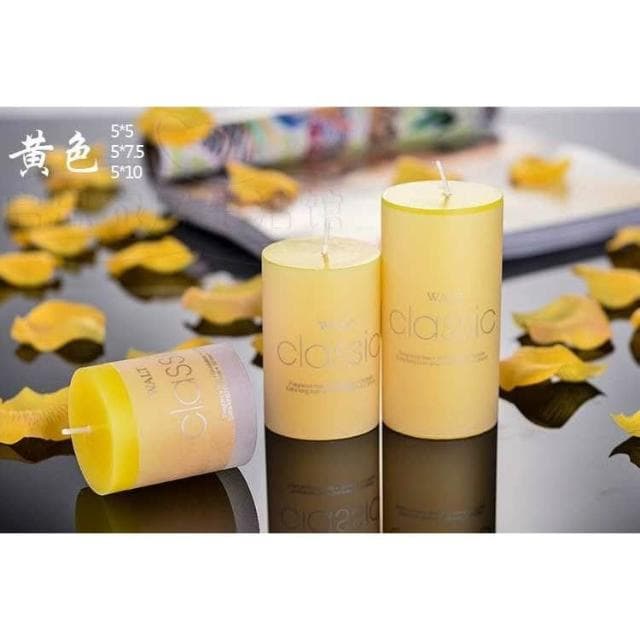 佳音書坊/蠟燭燭台 香薰蠟燭 浪漫無煙歐式精油spa 大圓柱燭光晚餐蠟燭 去煙味除包郵 150元