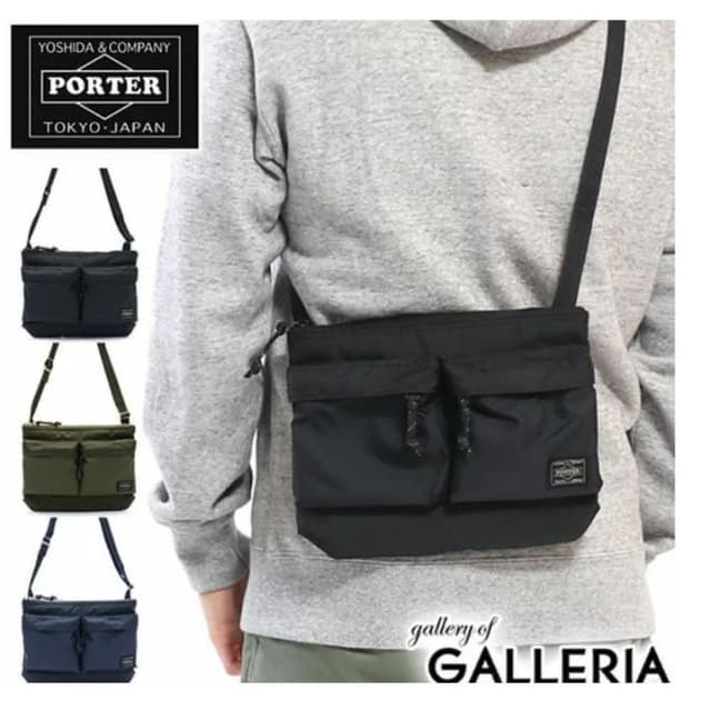 日標吉田PORTER FORCE 低調多功能側背包 (交換禮物 聖誕禮物 日本代購 肩背包 855-05458)