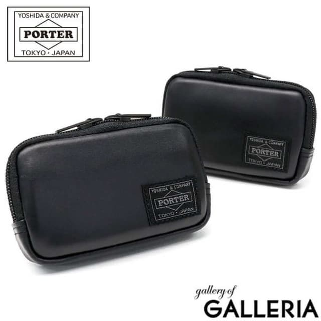 日標吉田PORTER ALOOF  質感零錢包 (交換禮物 聖誕禮物 日本代購 卡夾 小牛皮 023-03763)