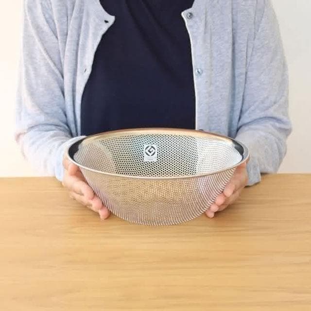 【柳宗理】日本高質感不鏽鋼濾網23cm(交換禮物 聖誕禮物 濾水盆 篩網)