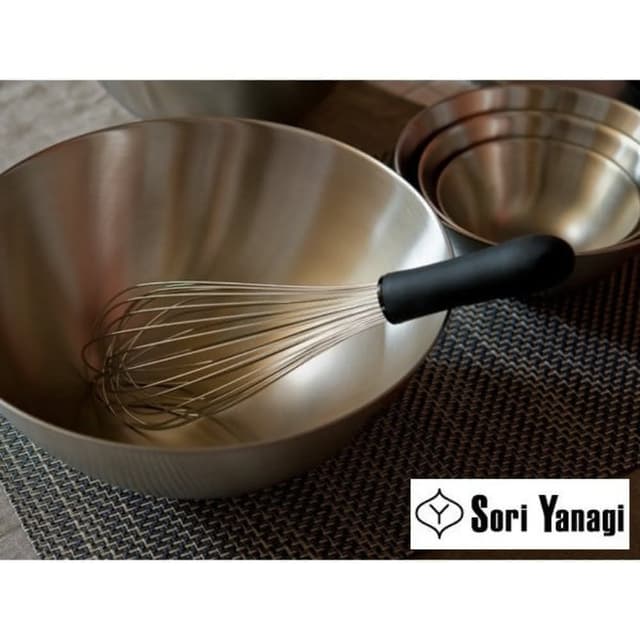 【柳宗理】日本高質感不鏽鋼打蛋器打泡器30cm(交換禮物 聖誕禮物 打泡器)