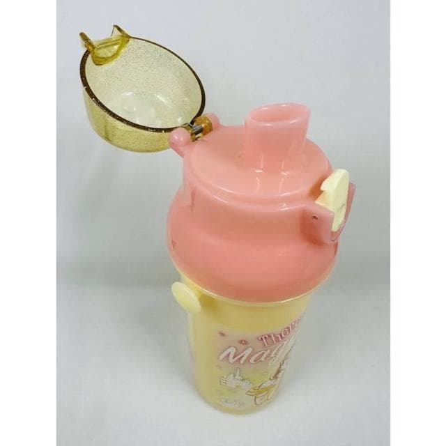 附揹帶/姓名貼 日本2023 美女與野獸 480ml 兒童直飲式水壺 (交換禮物 聖誕禮物 銀離子 PSB5SANAG)