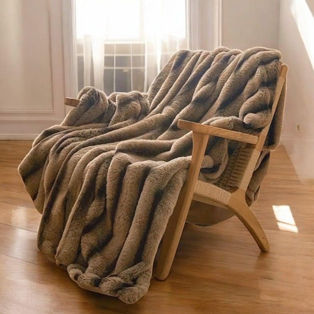 【沐眠生活家】奢華加厚長絨兔毛毯(多款可挑)-160x200cm 擼貓毯/嚕貓感  鋪毯 毛毯 毯子  情人節禮物