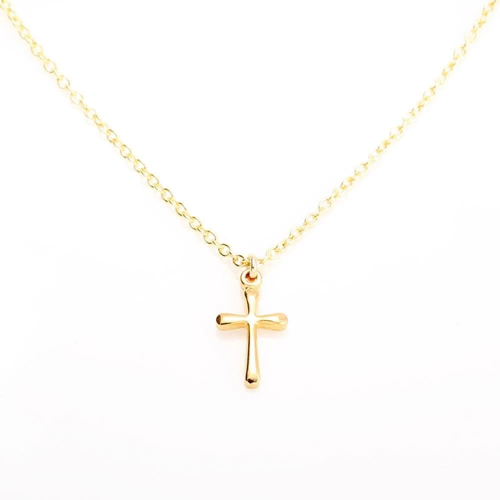 【Angel & Me】14KGF 包金 水滴 十字架項鍊 生日 情人節禮物