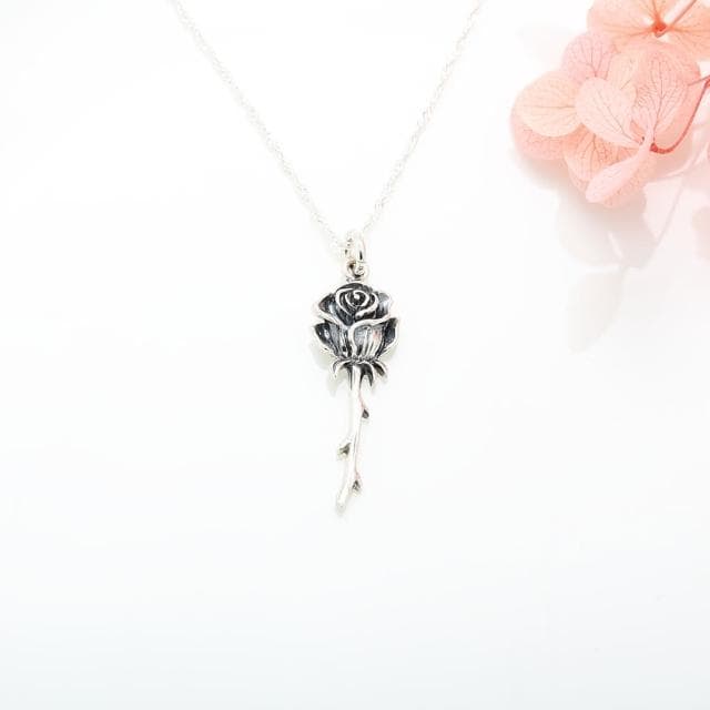 【Angel & Me】小王子 深情 玫瑰花 Rose s925 純銀 項鍊 生日 情人節 耶誕 禮物