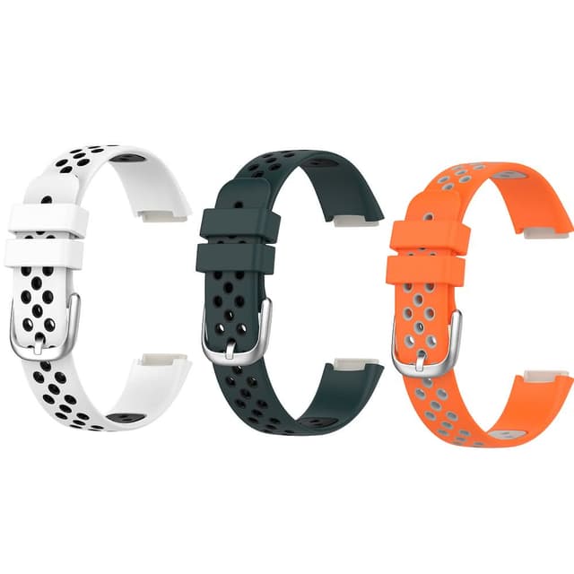 運動雙色錶帶 適用 Fitbit Luxe 錶帶寬度 15.4mm 透氣 替換 矽膠 腕帶 手環錶帶 替換帶