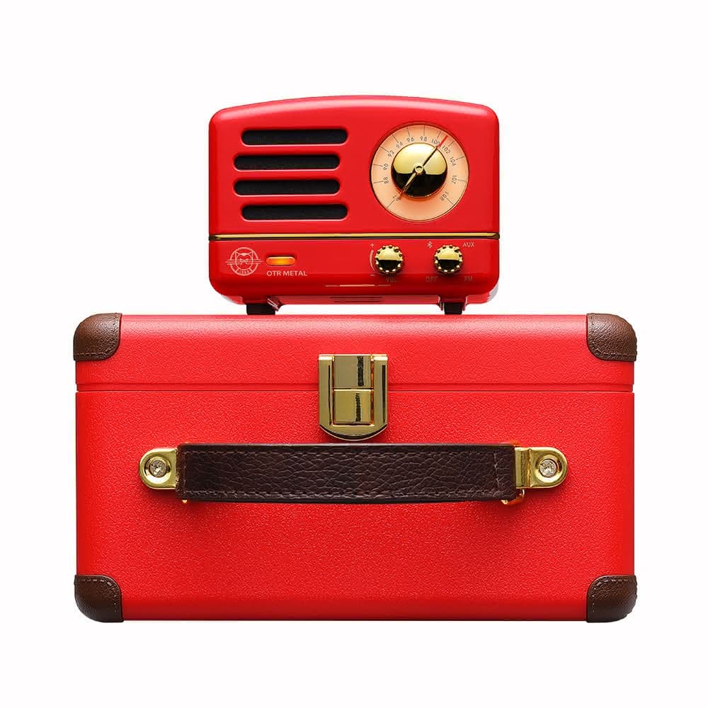 【MUZEN】OTR經典復刻藍牙音響收音機-經典版(波爾多紅  情人節 情人節禮物)