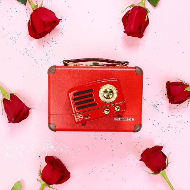 【MUZEN】OTR經典復刻藍牙音響收音機-經典版(波爾多紅  情人節 情人節禮物)