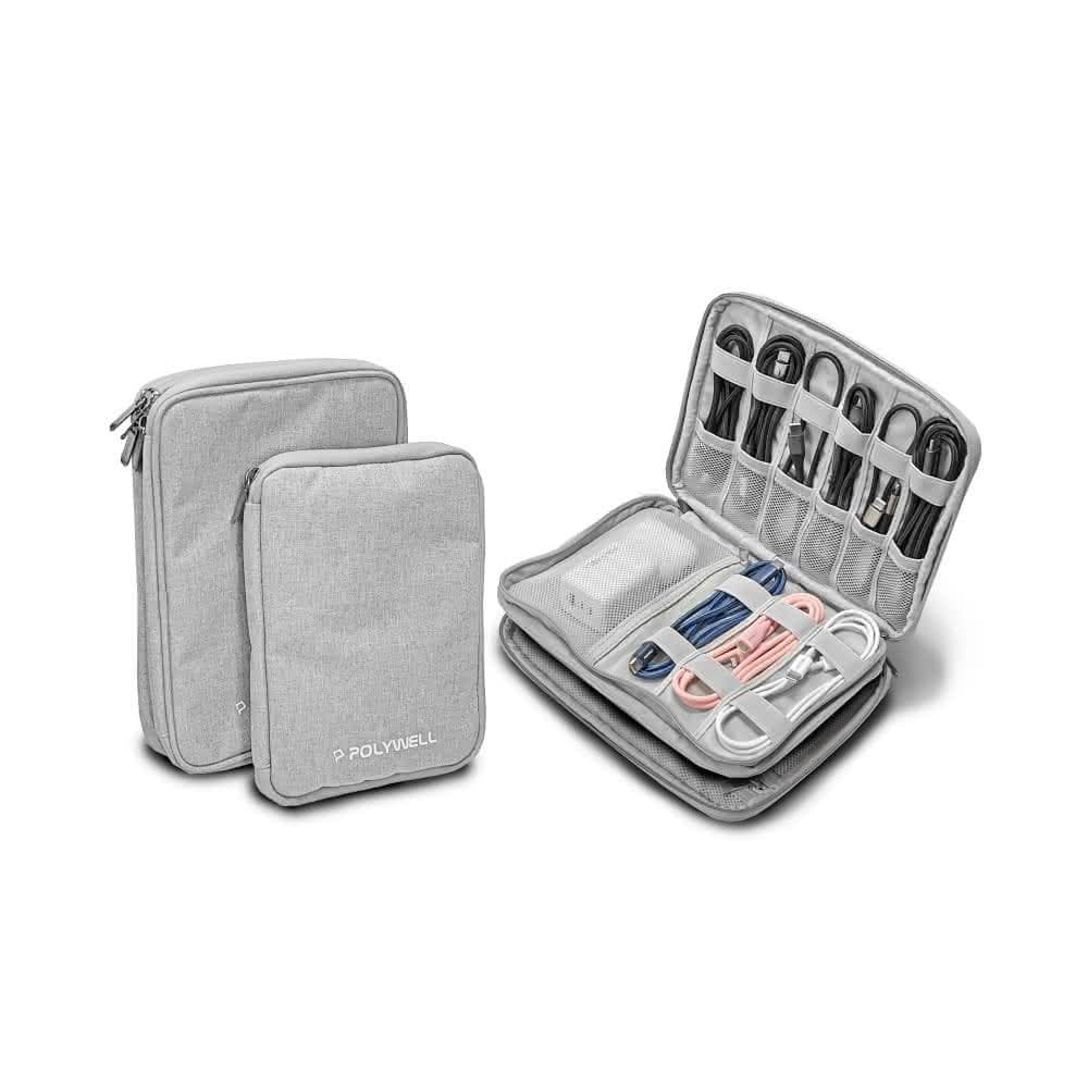 【POLYWELL】3C大容量收納包 含稅開發票 3C 大容量 收納包 旅行收納袋 充電器充電線 無線耳機 一包搞定 適合出差 外出旅遊