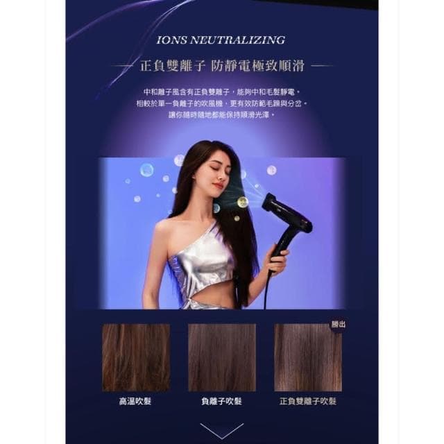 Solac SD-1600 雙效離子智能吹風機