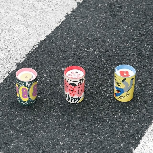 【duahostore】WEKUKU 白茶（簡裝） 掌握情緒自由 蠟燭香氛家居設計藝術插畫