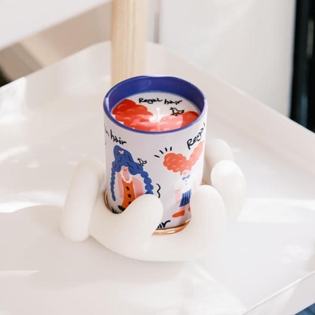 【duahostore】WEKUKU 黑醋栗&玫瑰 掌握王者髮量 蠟燭香氛藝術插畫