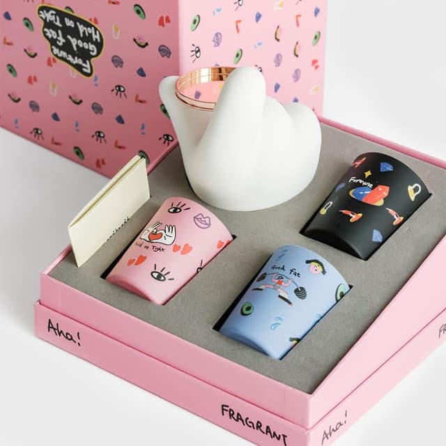 【duahostore】WEKUKU 任你拿捏禮盒 蠟燭香氛家居設計藝術插畫