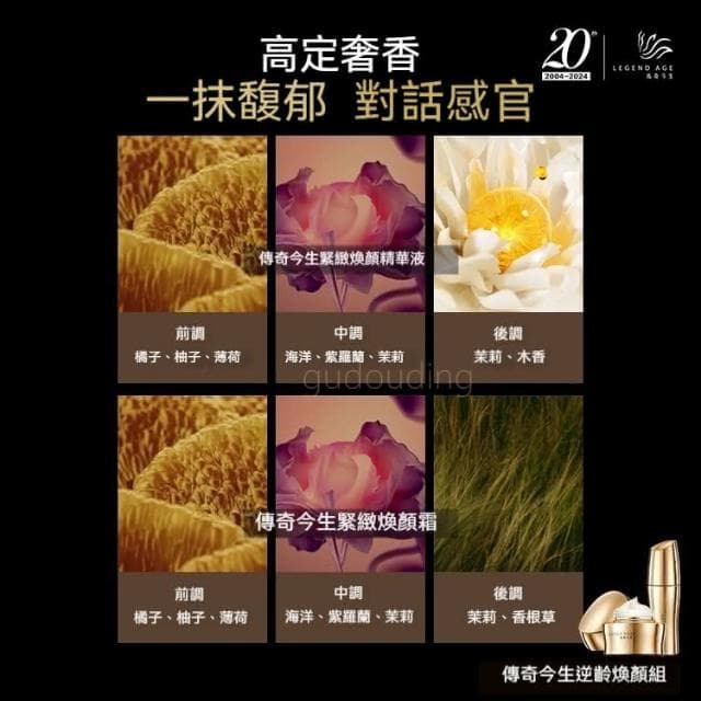 【傳奇今生】傳奇今生緊致煥顏系列緊致煥顏霜+緊緻煥顏精華液抗老除皺精華液臉部保養撫平細紋熨斗美妝保養延緩衰老保養品除皺保養品
