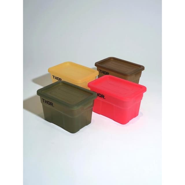 【THOR】Mini Box 迷你收納箱-透紅色 (單入) 聖誕限定色 露營收納 交換禮物 THOR箱