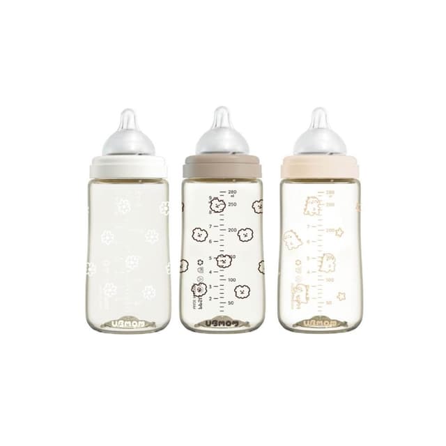 【UBMOM】PPSU奶瓶280ml-2024年限定(附M號奶嘴頭)(3款可選) 麗兒采家