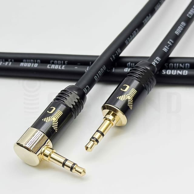 【YC Sound】頂配 彎頭款 全銅插頭 發燒線 3.5mm音源線 3.5mm公對公 耳機對錄線 L頭 彎頭 車用AUX IN 藍牙 電腦喇叭 PA音響線材 音頻連接線 RODE錄音線 AUX車用線 喇叭音源線