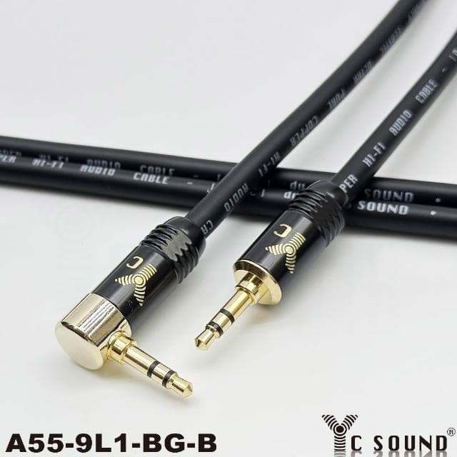 【YC Sound】頂配 雙彎頭款 鍍鉻全銅插頭 發燒線 3.5mm音源線 3.5mm公對公 耳機對錄線 L頭 彎頭 車用AUX IN 藍牙 電腦喇叭 PA音響線材 音頻連接線 RODE錄音線 AUX車用線 喇叭音源線