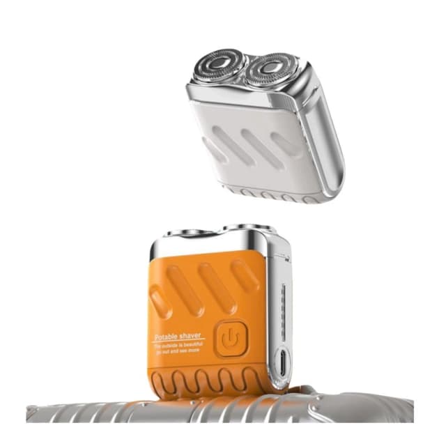 🔥德國小鋼炮剃鬚刀 電動刮鬍刀 mini雙頭 男士刮鬍刀 車載剃鬚刀 男士迷你剃鬚刀 雙頭刮鬍機 便攜鬍鬚刀
