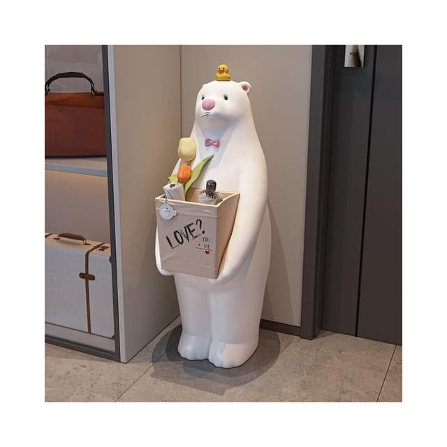 暴力熊擺件客廳沙髮旁收納置物玄關大型落地軟裝飾品喬遷新居禮品