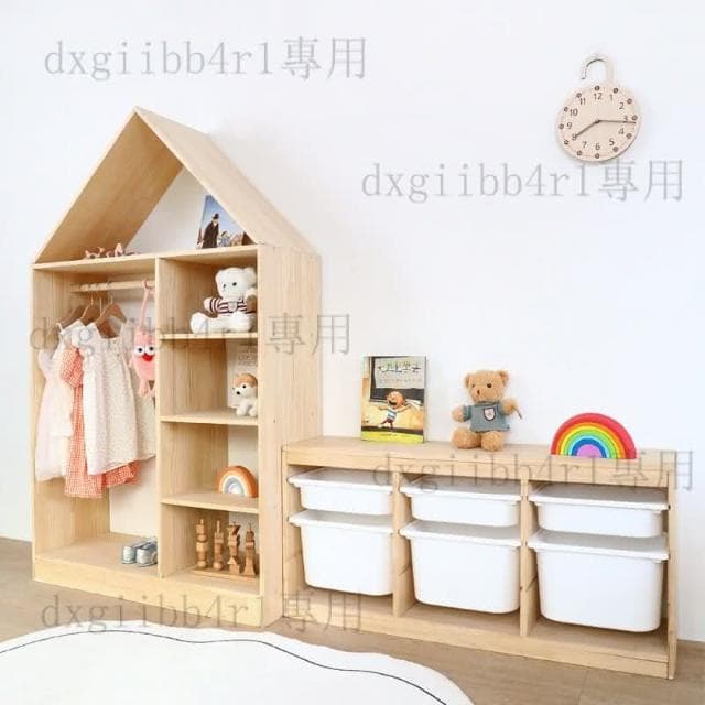 免運 優選 兒童衣櫃收納櫃兒童房簡易實木掛衣櫃男孩女孩小衣櫥櫃嬰兒儲物櫃