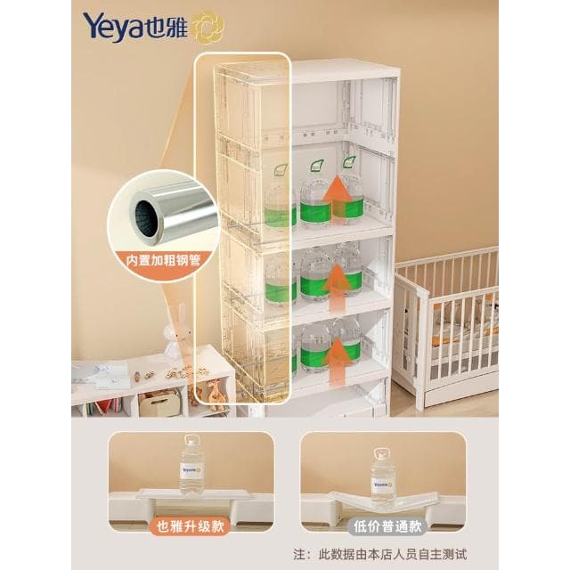也雅免安裝寶寶衣櫃兒童收納櫃子家用嬰兒衣服置物櫃塑膠小衣櫥