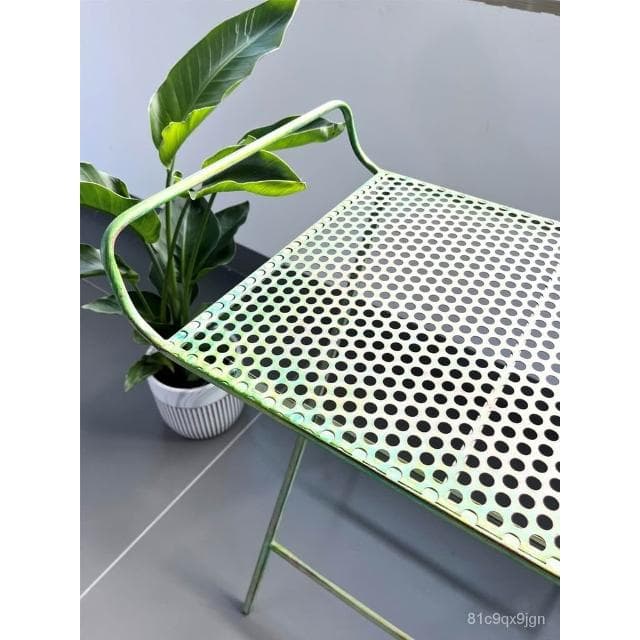 🎉特價下殺 花架 陽臺花架 落地架 鐵藝花架戶外折疊小桌子陽臺花架落地式家居綠植簡約複古花幾耐用 植物花架 盆栽架