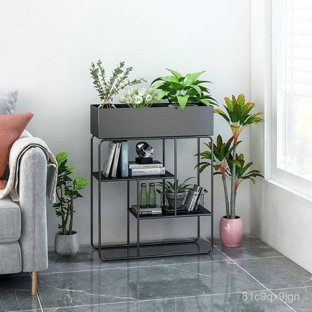 🎉特價下殺 花架 陽臺花架 落地架 北歐鐵藝花架子臥室內陽臺客廳置物架落地式綠蘿花盆架多肉植物架 植物花架 盆栽架