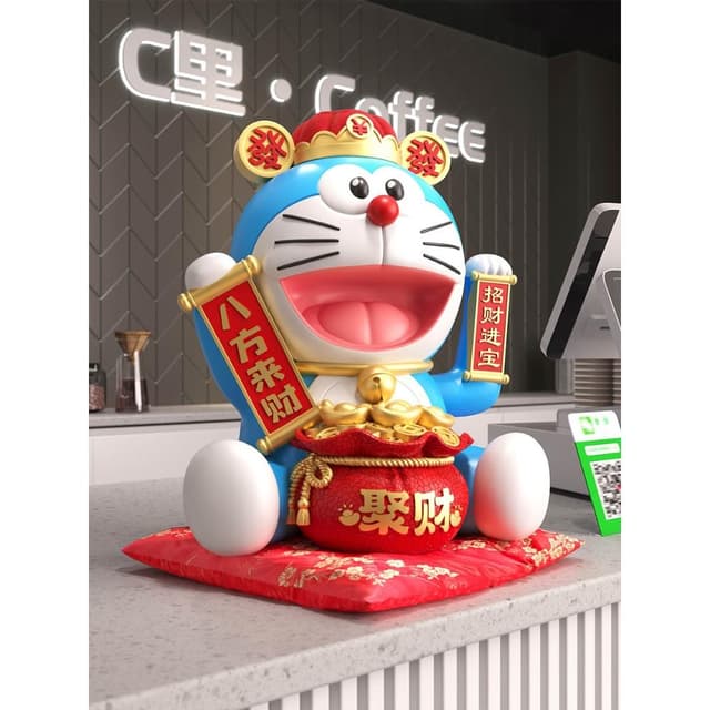 招财猫摆件电动手摇开业礼物店铺前台招手客厅玄关装饰品乔迁礼物