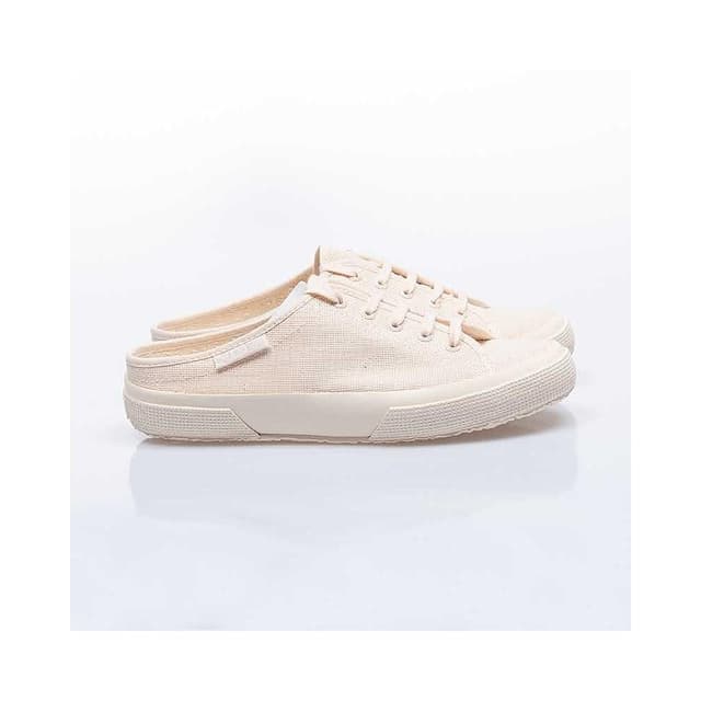 【SUPERGA】NUDE MULE 穆勒鞋 休閒 輕量 米色 杏色 SP3N11QWW3