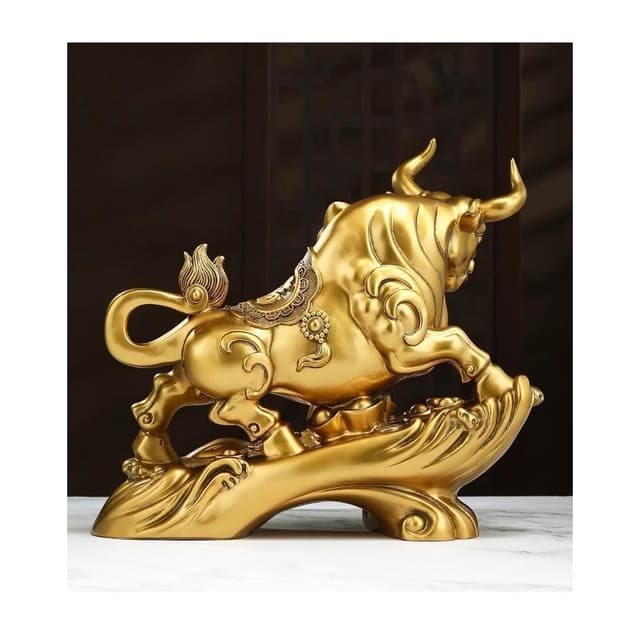 擺件 招財牛擺件十二生肖牛招財擺件店鋪做生意客廳桌面裝飾品開業禮物
